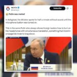 Wpadka podczas przemówienia Putina. Wszystko się nagrało