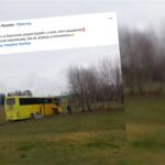 Wypadek autokaru w Rzeszowie. Przejechał przez rondo i wypadł z drogi. 10 osób rannych