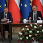 Andrzej Duda odgryza się Donaldowi Tuskowi. „Wszyscy widzieli jak się Pan łasił”