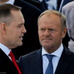 Tusk i Nawrocki w Gdyni. „Nie zawsze tak się zdarza, prawda, panie prezydencie?”